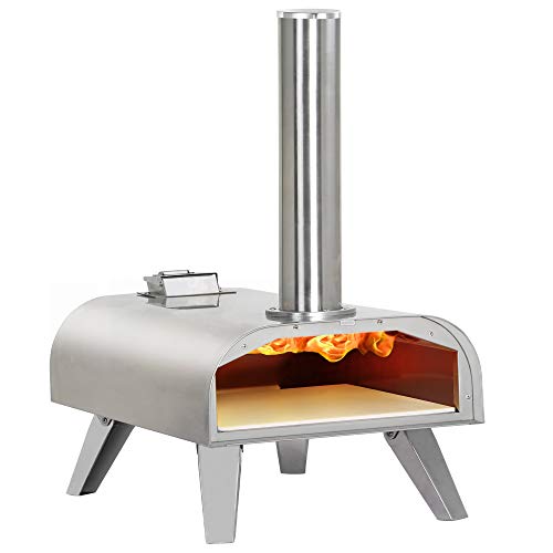 BIG HORN OUTDOORS SRPG18003 Tragbarer Pizzaofen für Holzpellets
